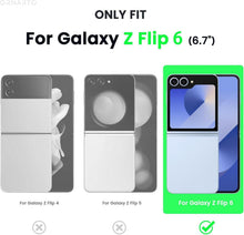 ORNARTO Samsung Z Flip 6 Hülle mit Schutzfolie transparent