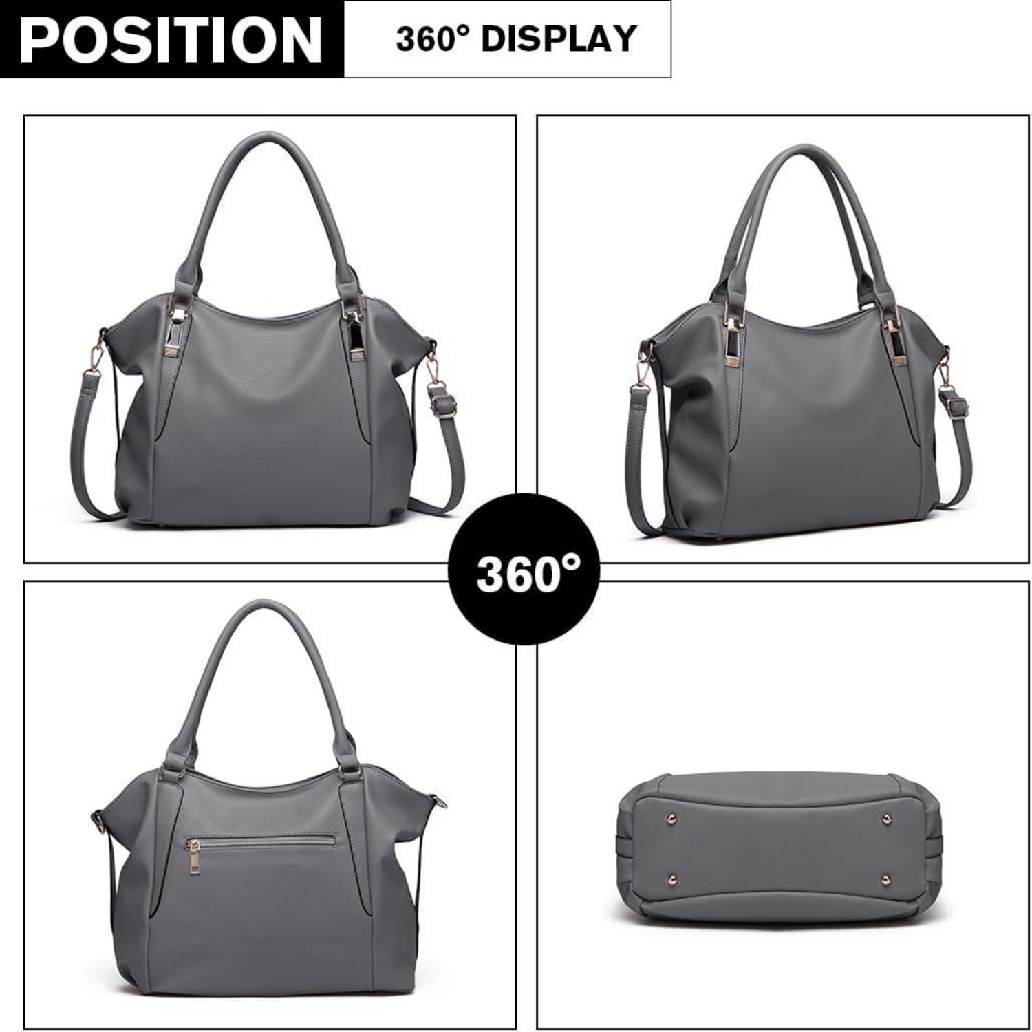 Miss Lulu Damen große Shopper Tote Bag Handtasche Umhängetasche