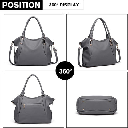 Miss Lulu Damen große Shopper Tote Bag Handtasche Umhängetasche