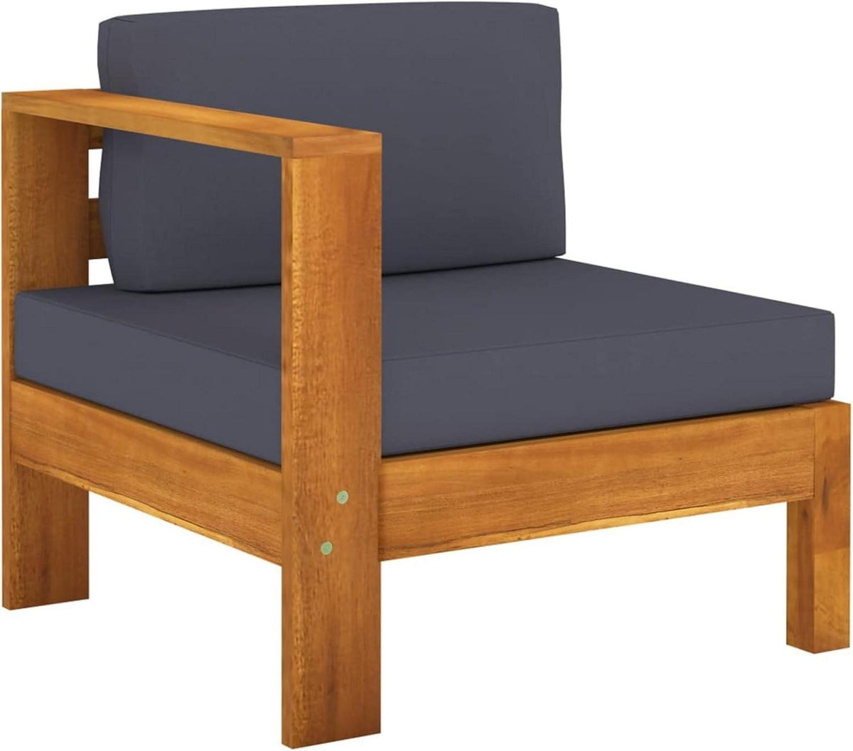 Gartenmöbel Set Holz Ecksofa Akazie Garten Lounge 5-TLG-Type-2