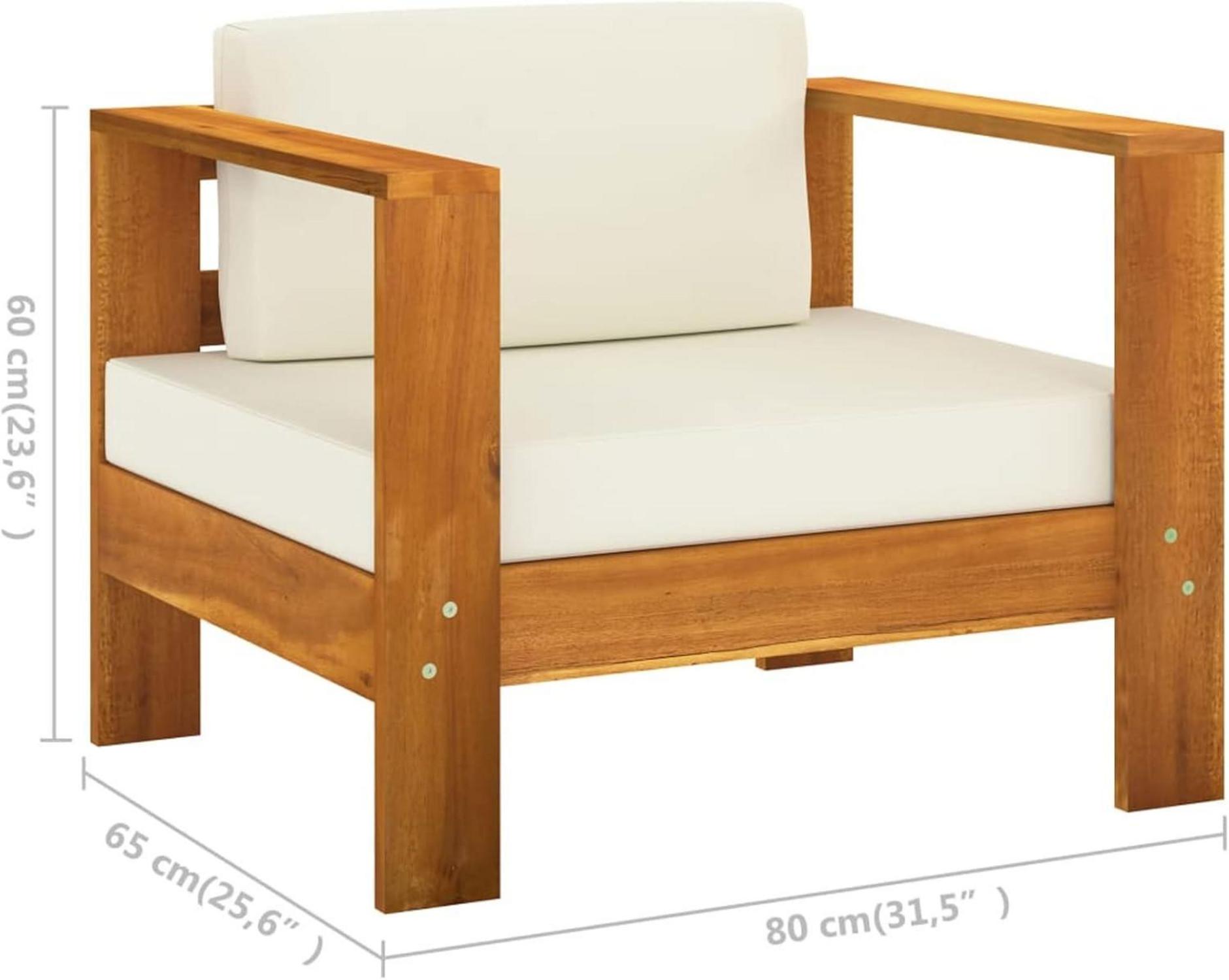 Modulares Gartenmöbel Set Holz Ecksofa Lounge Outdoor 10-tlg