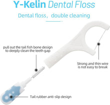2-in-1 Zahnseide Interdentalbürste 30 Stück tragbar Einweg