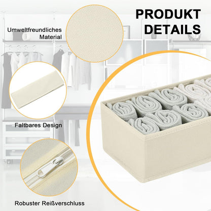 Schubladen Organizer 4 Stück Unterwäsche Socken Krawatten Organizer
