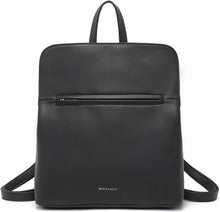 Damen Vintage PU-Leder Rucksack mit Multi-Taschen