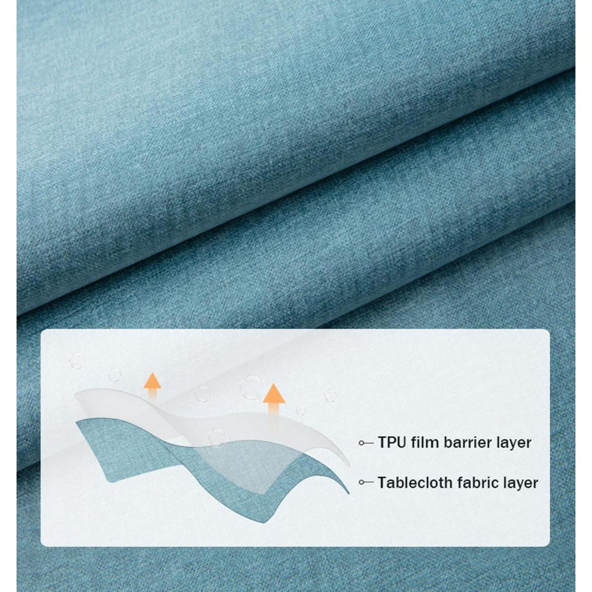 Runde Tischdecke wasserdicht, hellgrau, 260 cm – Fleckabweisend & Elegant
