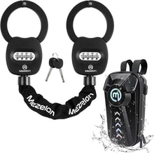 Mezelon E Scooter Zahlenschloss 8mm-Hochsicherheits-Schloss 3L Tasche