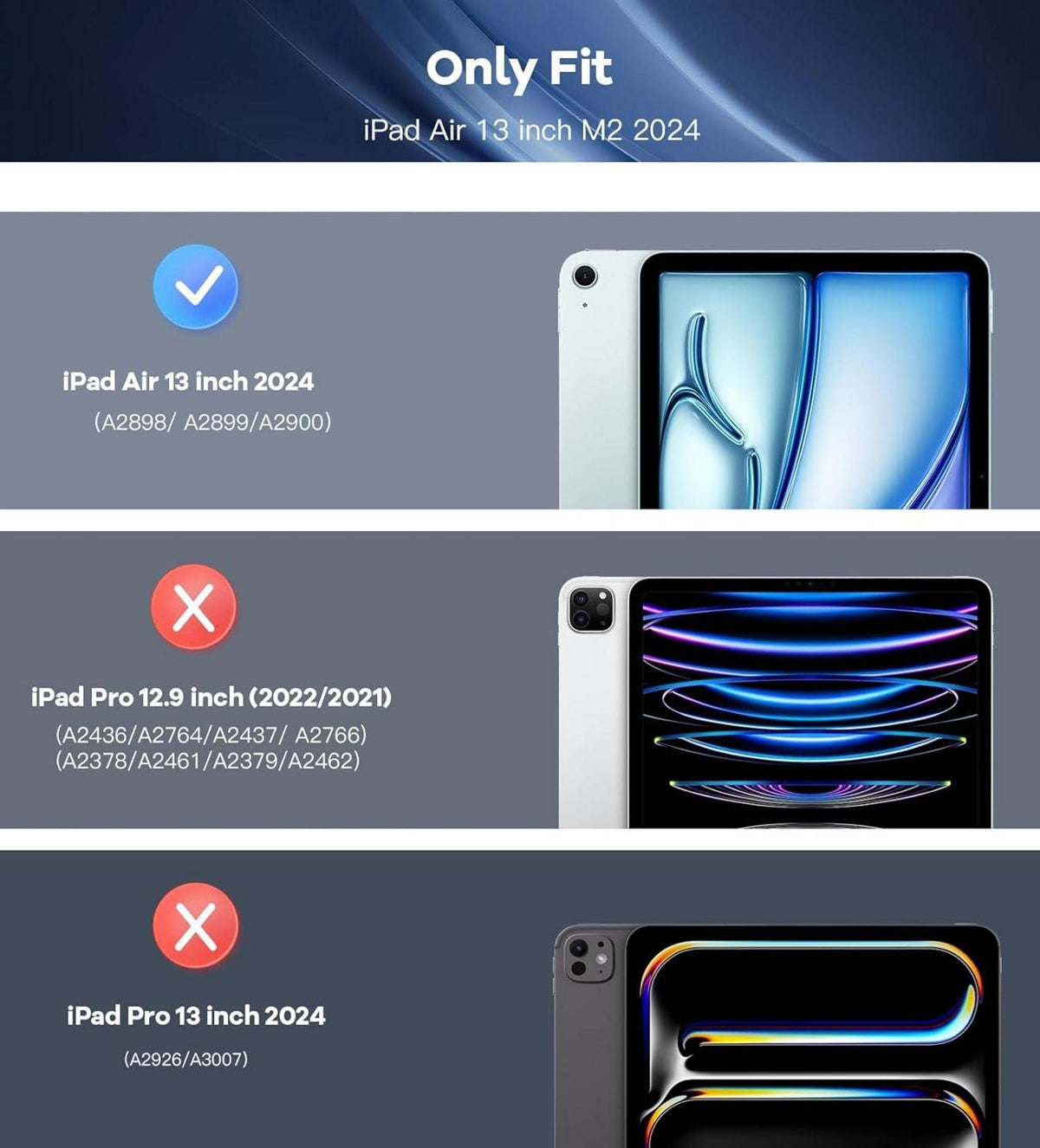 TiMOVO iPad Air 13 Hülle M2 2024, PU Leder Schutzhülle Grün