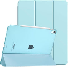 Schlanke iPad Air 13 Hülle M2 2024, Touch ID, Auto Schlaf, Himmelblau