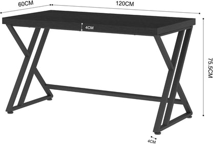 Modernes Schreibtisch Set aus Holz & Metall 120x60 cm