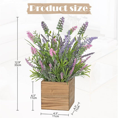 Künstlicher Lavendel im Topf, Shabby-Stil