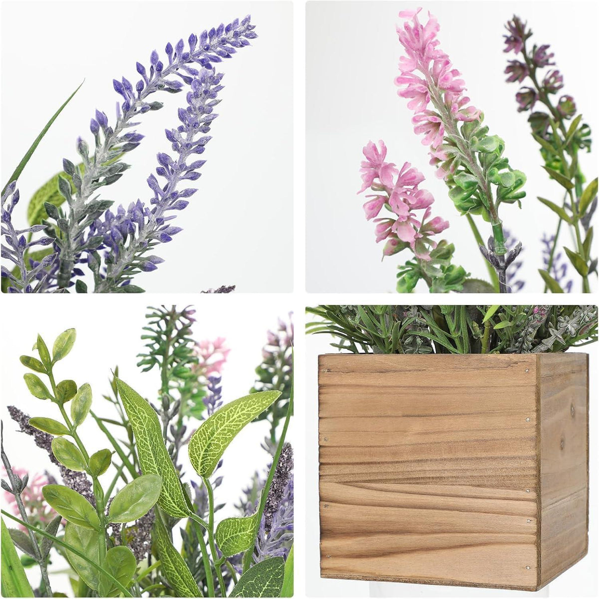 Künstlicher Lavendel im Topf, Shabby-Stil