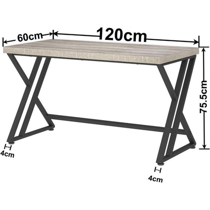 Mudmasa Industrie Design Schreibtisch 140x60x75.5 cm Schwarz