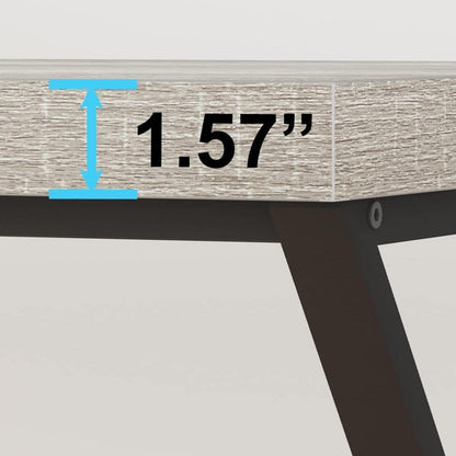 Mudmasa Industrie Design Schreibtisch 140x60x75.5 cm Schwarz