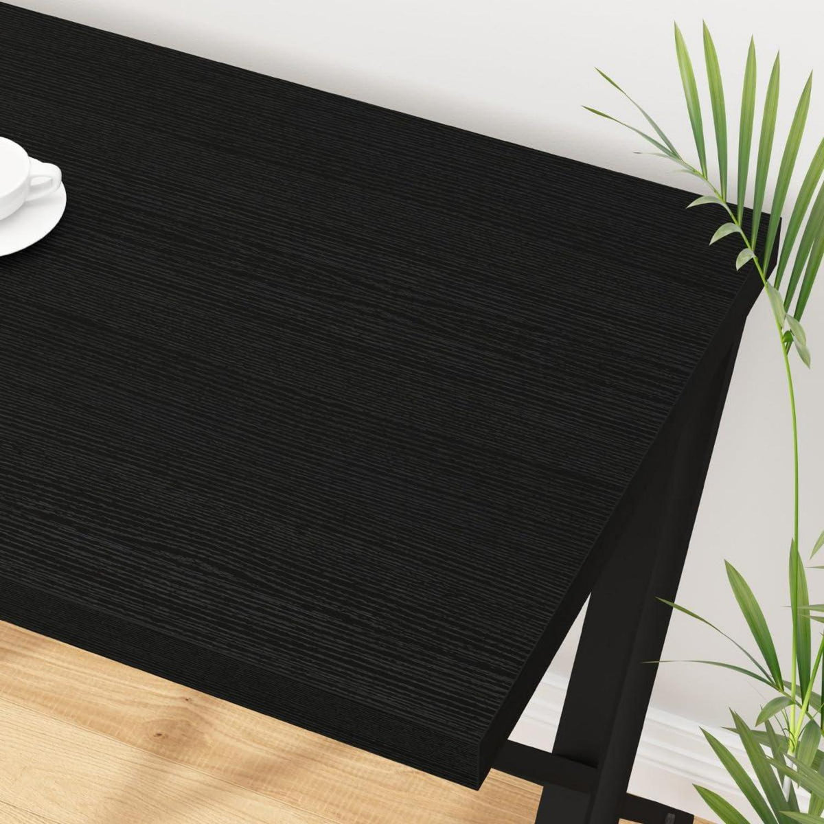 Schreibtisch Industrie Design für Studium Büro 140x60x75.5 cm Schwarz