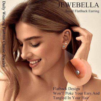 Hypoallergene Chirurgenstahl Ohrstecker Set Opal Perle Zirkonia