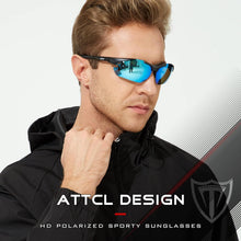 ATTCL Herren Sonnenbrille Polarisierte Sportbrille