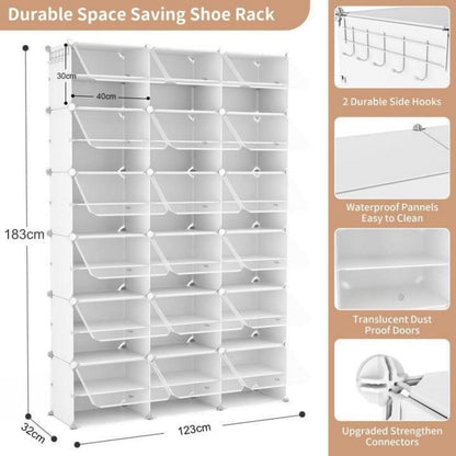 Vicye Schuhregal 12 Ebenen Schrank Hoch 72 Paar Schuhe