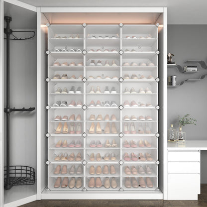 Vicye Schuhregal 12 Ebenen Schrank Hoch 72 Paar Schuhe