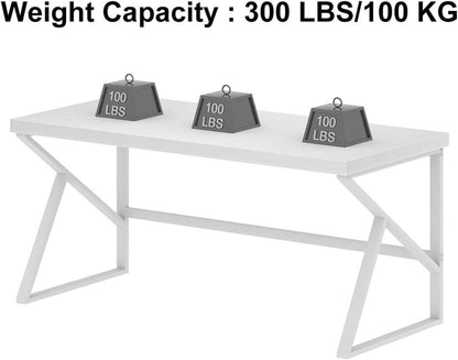 Schreibtisch Komputertisch Weiß Modern 152x60x75.5cm