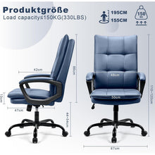 BASETBL Bürostuhl ergonomisch, Chefsessel PU
