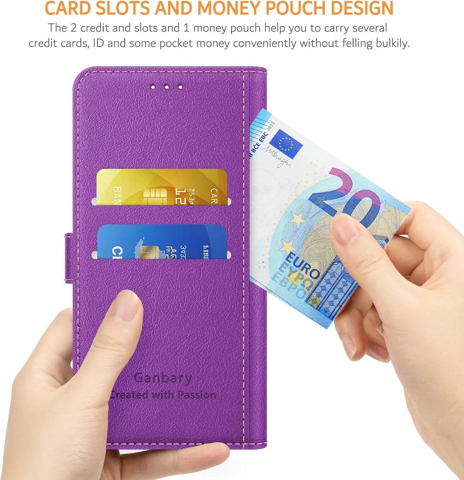 Handyhülle Xiaomi Redmi 13 4G/Leder Klapphülle Violett