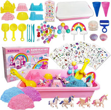 Knet- und Spielsand Einhorn Magic Zaubersand Set