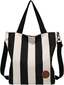 Große Damen Canvas Handtasche Schultertasche Multifunktional
