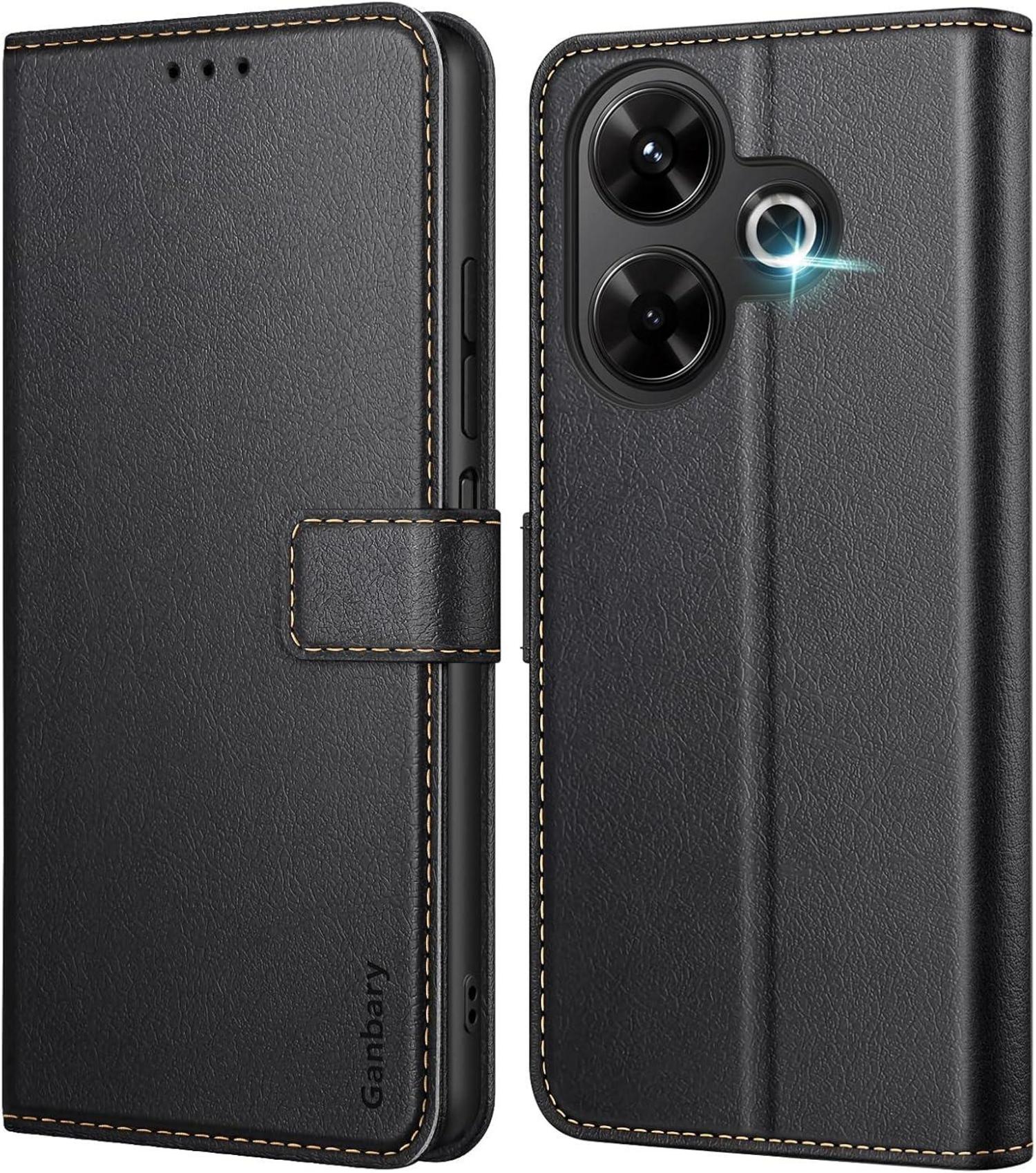 Handyhülle Xiaomi Redmi 13 4G Poco M6 Schwarz Magnet Standfunktion