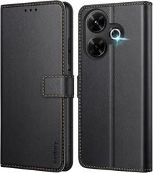 Handyhülle Xiaomi Redmi 13 4G Poco M6 Schwarz Magnet Standfunktion