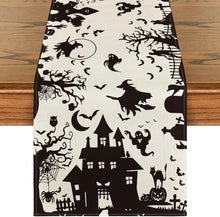 Halloween Tischläufer Spooky Haunted House Witch 40x180 cm