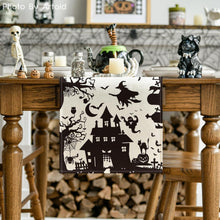 Artoid Mode Spooky Halloween Tischläufer Schwarz-Weiß 40x180