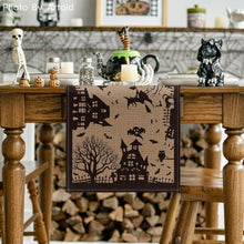 Artoid Mode Halloween Spooky Tischläufer Schwarz Braun
