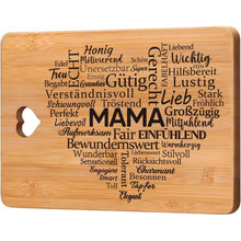 Mama Geschenk Bambus Schneidebrett für beste Mutter Freude