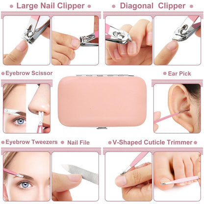 Nagelknipser-Set aus Edelstahl, Reise-Maniküre, Geschenk für