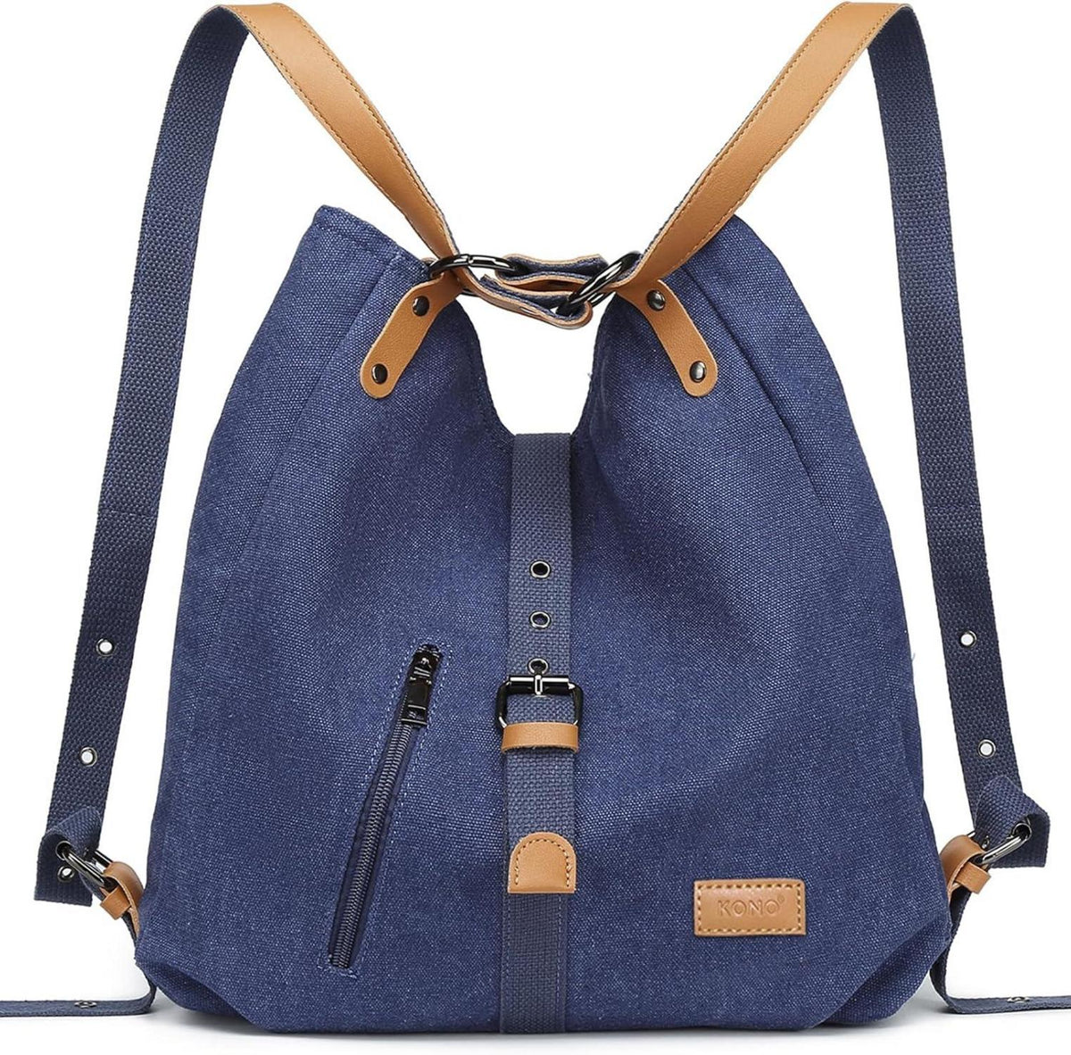 Großer Canvas Rucksack Damen Umhängetasche Multifunktional