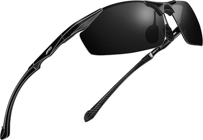 ATTCL Polarisierte Sportbrille UV-Schutz Metallrahmen