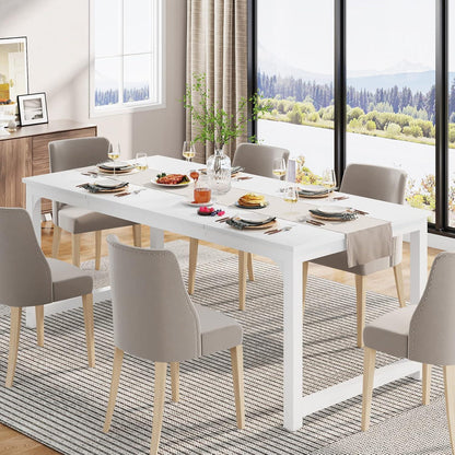Industrietisch 160x80 cm – Küchentisch für 4-6 Personen Weiß