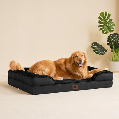 Orthopädisches Hundebett XL mit Memory Foam, waschbar, wasserdicht