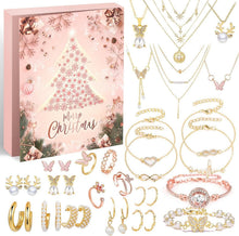 Adventskalender Schmuck 2024 Weihnachtskalender Frauen Mädchen 24