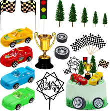 Racing Car Cake Decorations Set 38pcs Birthday Party Supplies