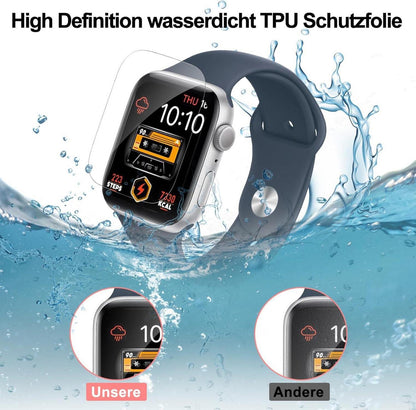 Panzerfolie Apple Watch 41mm Schutzglas HD-Transparenz Blasenfrei