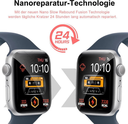 Schutzfolie Panzerglas Apple Watch Series 7/8/9 41mm Displayfolie