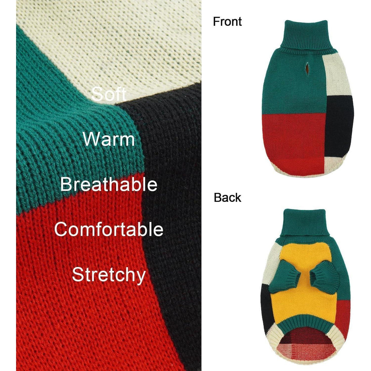 Vintage Hundepullover Grün – Warm & Bequem für Kleine Hunde