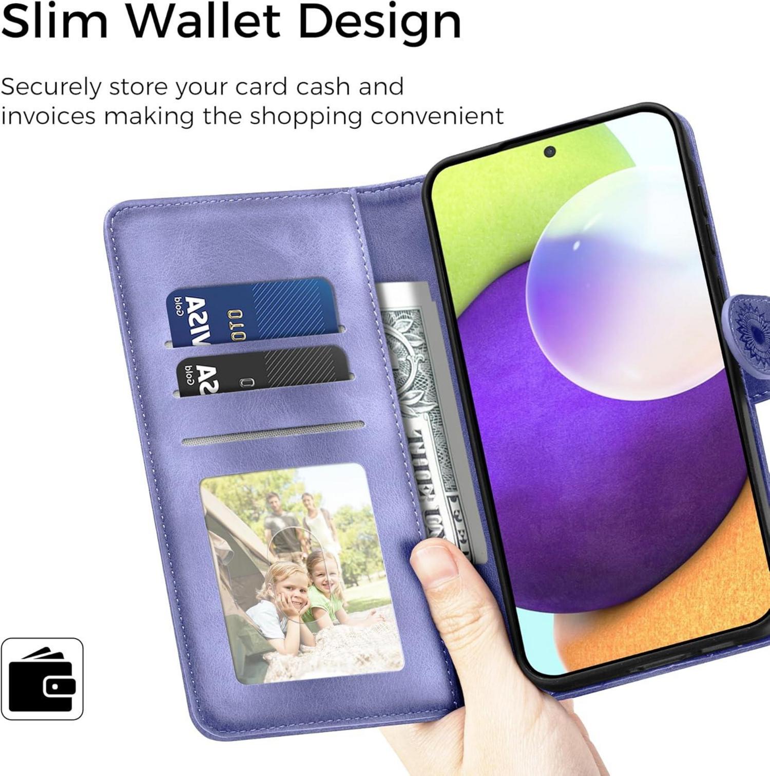 Samsung Galaxy A52S 5G Handyhülle Leder Flip Schutzhülle