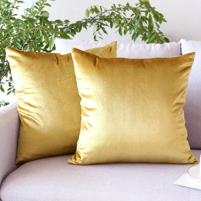 Samt Kissenbezug 50x50 cm (2er Set) Gold