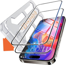 Panzerglas Schutzfolie für iPhone 15 Pro Max, 9H Härte, 2er Pack