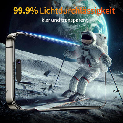 Panzer Glas iPhone 15 Pro Max 6,7 Zoll 9H+ Härte Folie 2er Set