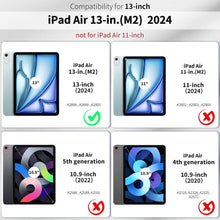 EasyAcc iPad Air 13 Zoll M2 2024 Hülle Transluzent