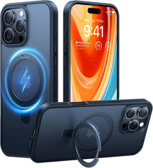 Hülle für iPhone 16 Pro Max MagSafe Magnetkraft Ständer Militärischer