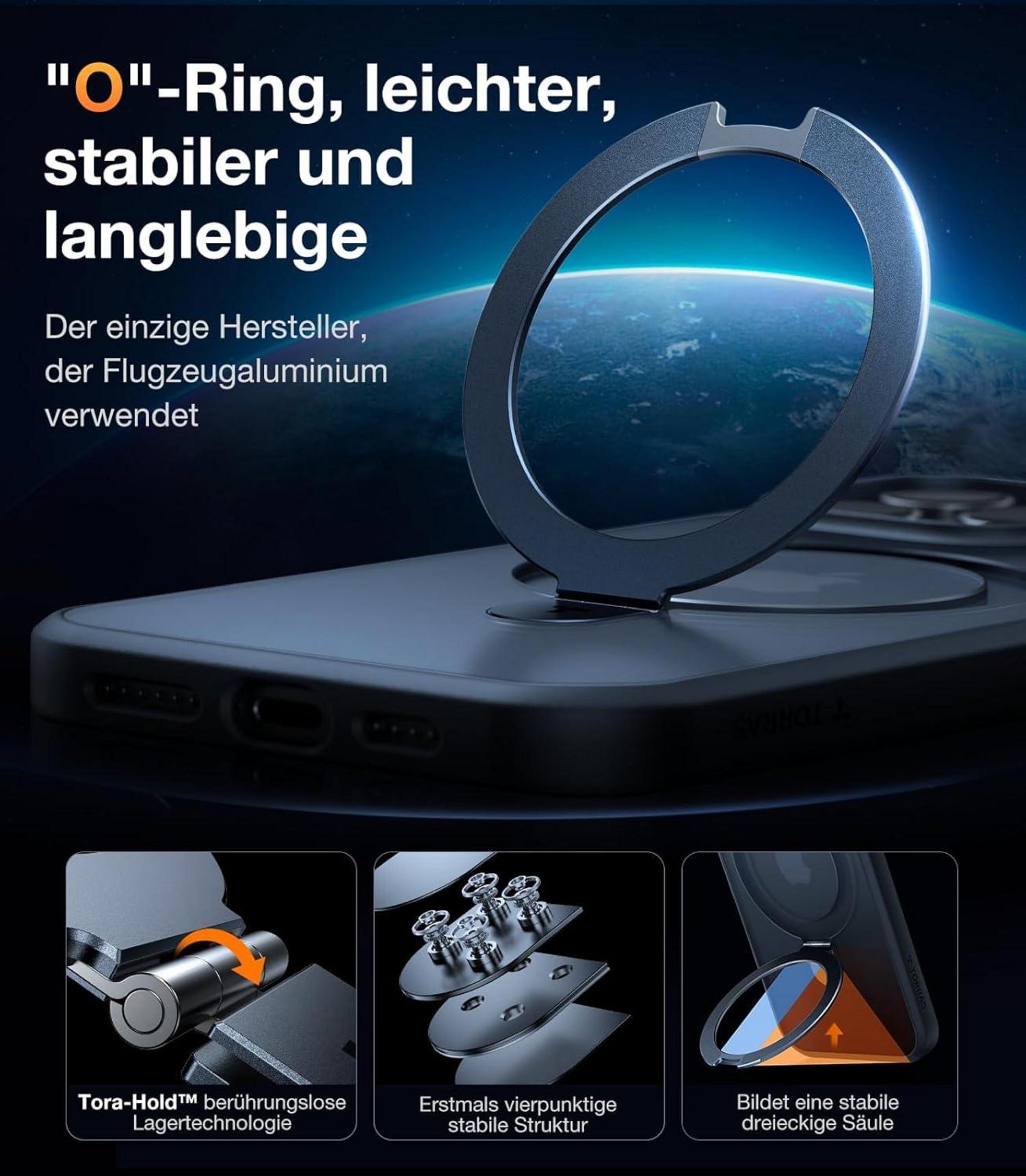 TORRAS iPhone 16 Pro Max Hülle MagSafe Schwarz Magnet-Technologie Militärischer